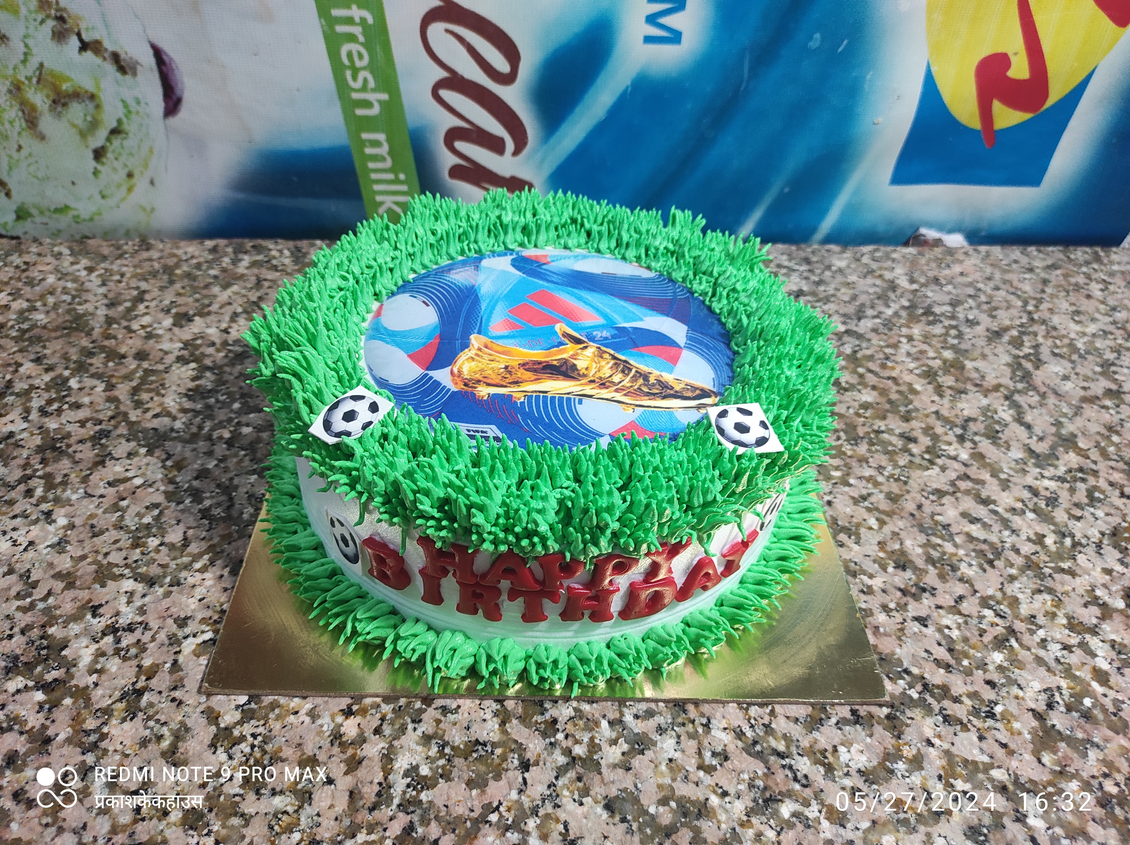 Photoprint football cake.